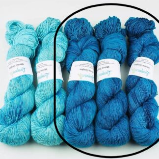 Merino Singles - Cyan - Locoporella