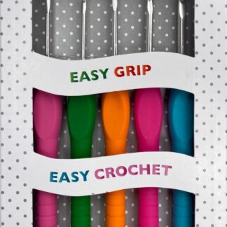 Set med 5 Easy Grip virknålar - Pony