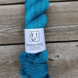Molly Merino Sock DK i färgen Teal Green - Underbart garns Design