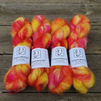 Lyx Superkid Mohair Silke i färgen Tulpan - Underbart garns Design