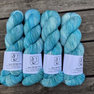 Sock 100  High Twist - One of a kind turkos - Underbart garns Design