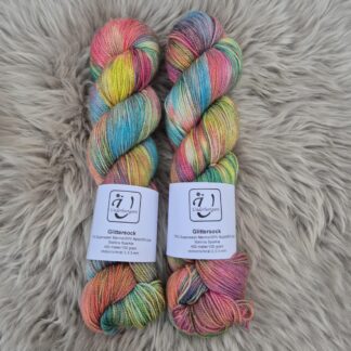 Glittersock - Påfågel - Underbart garns Design