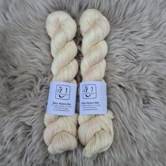 Baby Alpaca Silk - Rabarber Grädde - Underbart garns Design