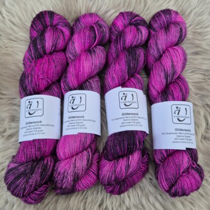 Glittersock  - Viloletta - Underbart garns Design - Bild 3