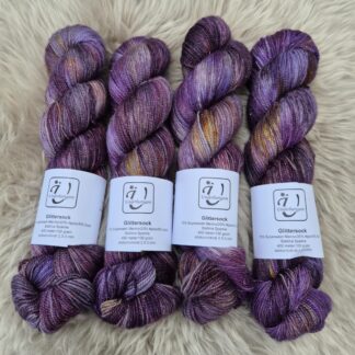 Glittersock  - One of a kind - Underbart garns Design
