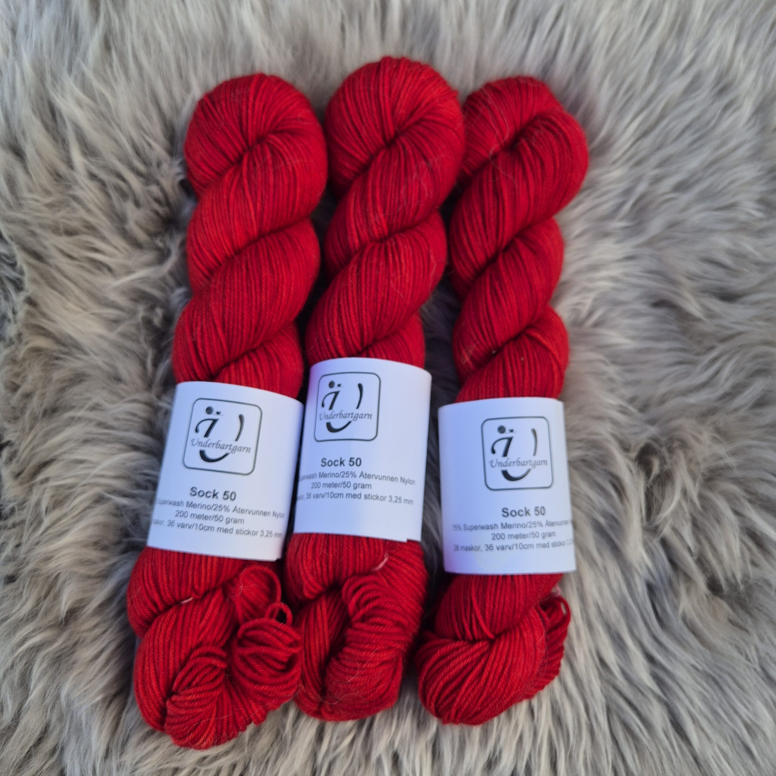 Sock 50 gram Julstjärna - Underbart garns Design